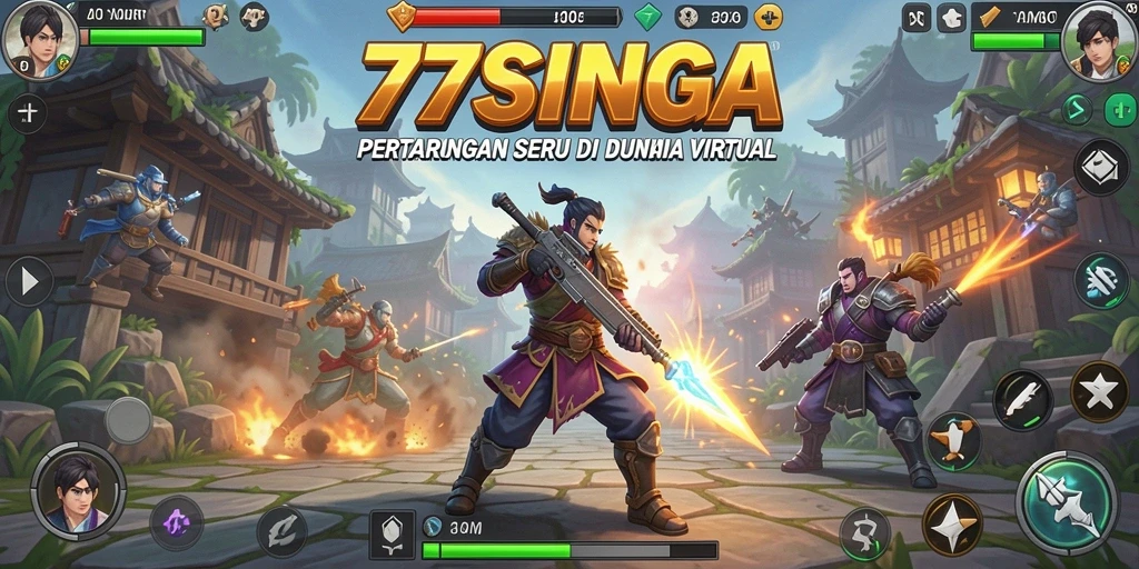 Tampilan aksi seru dalam permainan Fighting 77SINGA.