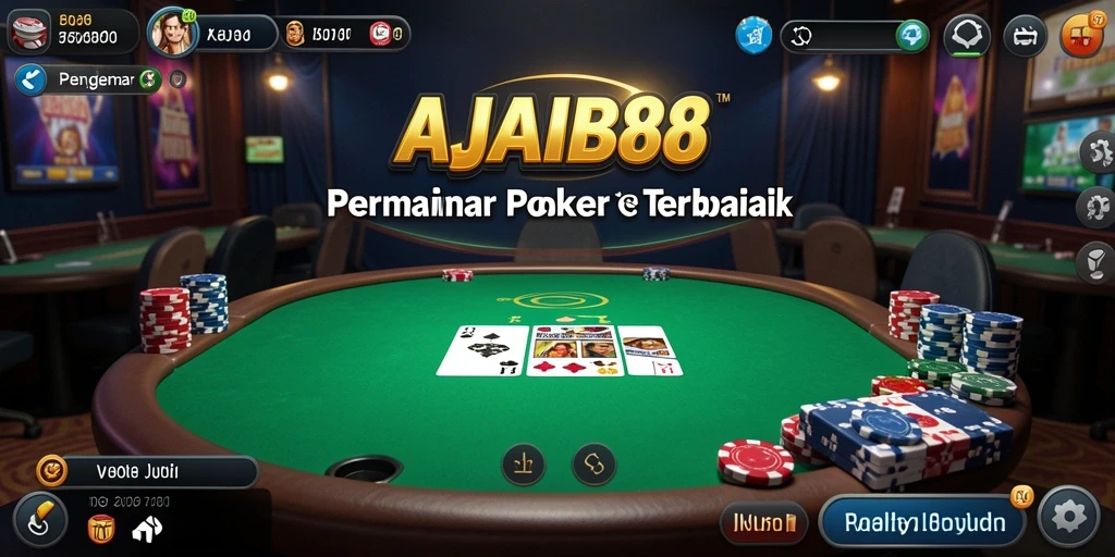 Screenshot AJAIB88 menampilkan aksi seru permainan poker.