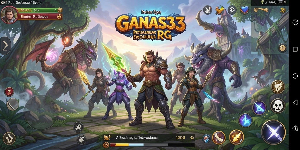 Tampilan gameplay seru dalam dunia RPG yang mendebarkan.
