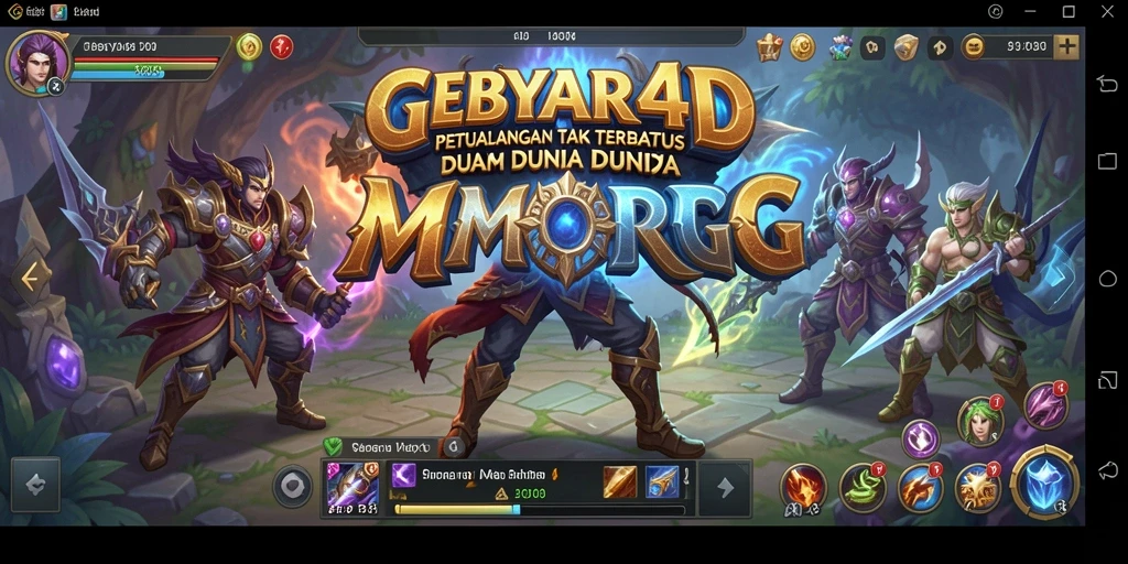 Screenshot gameplay GEBYAR4D yang menampilkan aksi seru di dunia MMORPG.