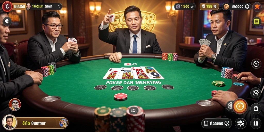 Tampilan gameplay GG368 yang menarik saat bermain Poker.