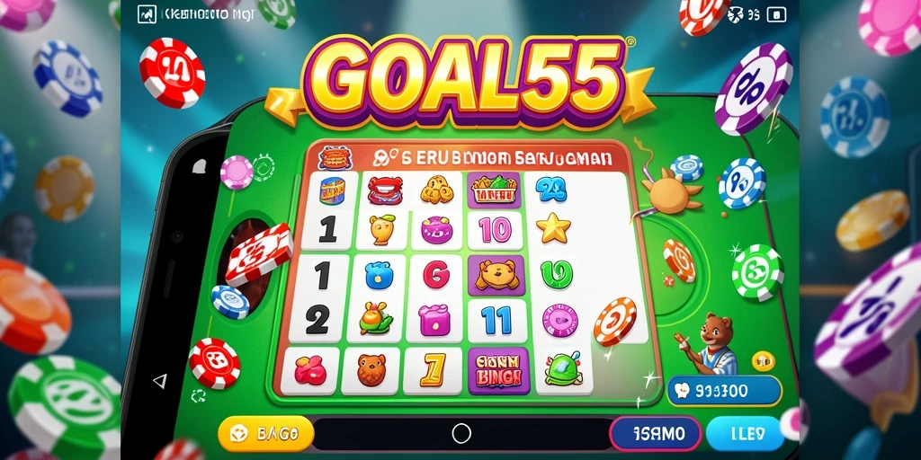 Tampilan gameplay Bingo GOAL55 yang menarik dan interaktif.