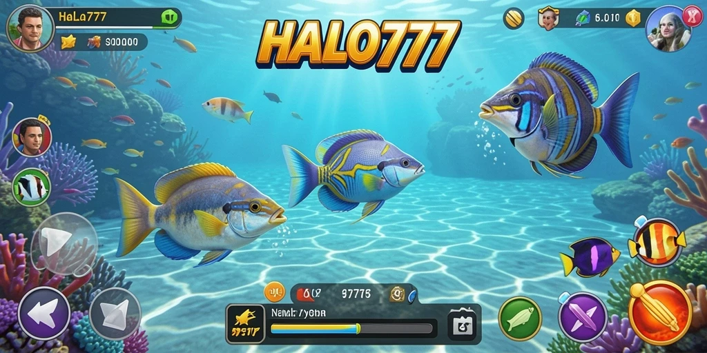 Gameplay HALO777 yang menarik dengan aksi menembak ikan.