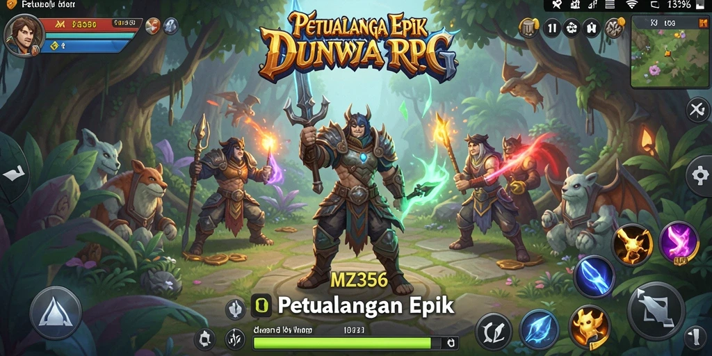 Screenshot menunjukkan pertarungan epik dalam <strong>MZ356</strong> dengan grafis yang mengagumkan.