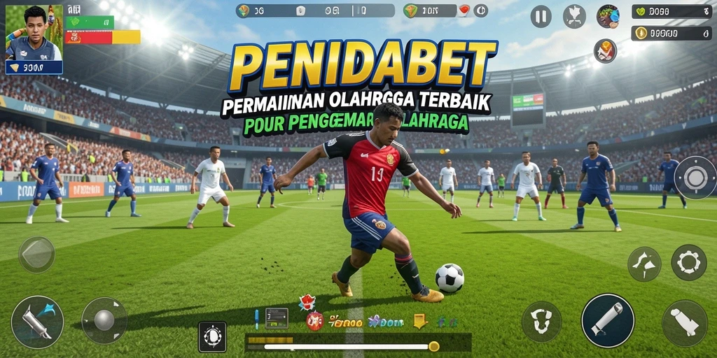 Screenshot utama PENIDABET menampilkan gameplay olahraga yang seru.