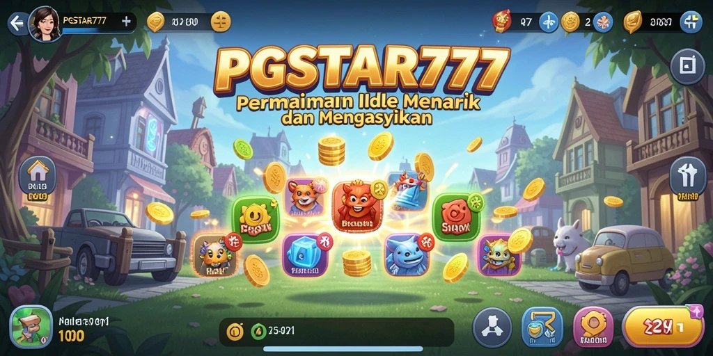 Tangkapan layar utama PGSTAR777 menampilkan pengalaman gameplay Idle yang menyenangkan.