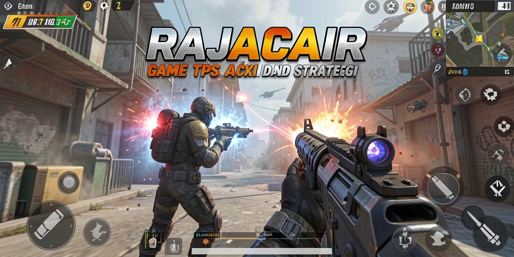 Tampilan gameplay RAJACAIR yang intens dan seru di medan perang.