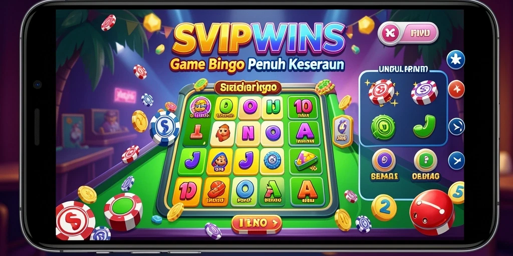 Tampilan yang menarik saat bermain game Bingo di SVIPWINS.